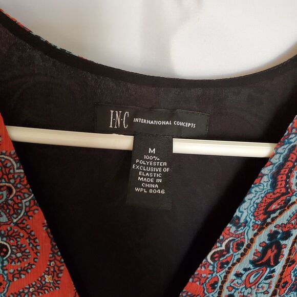 INC International Concepts Patterned Layered Dress, Size M - Picture 11 of 13